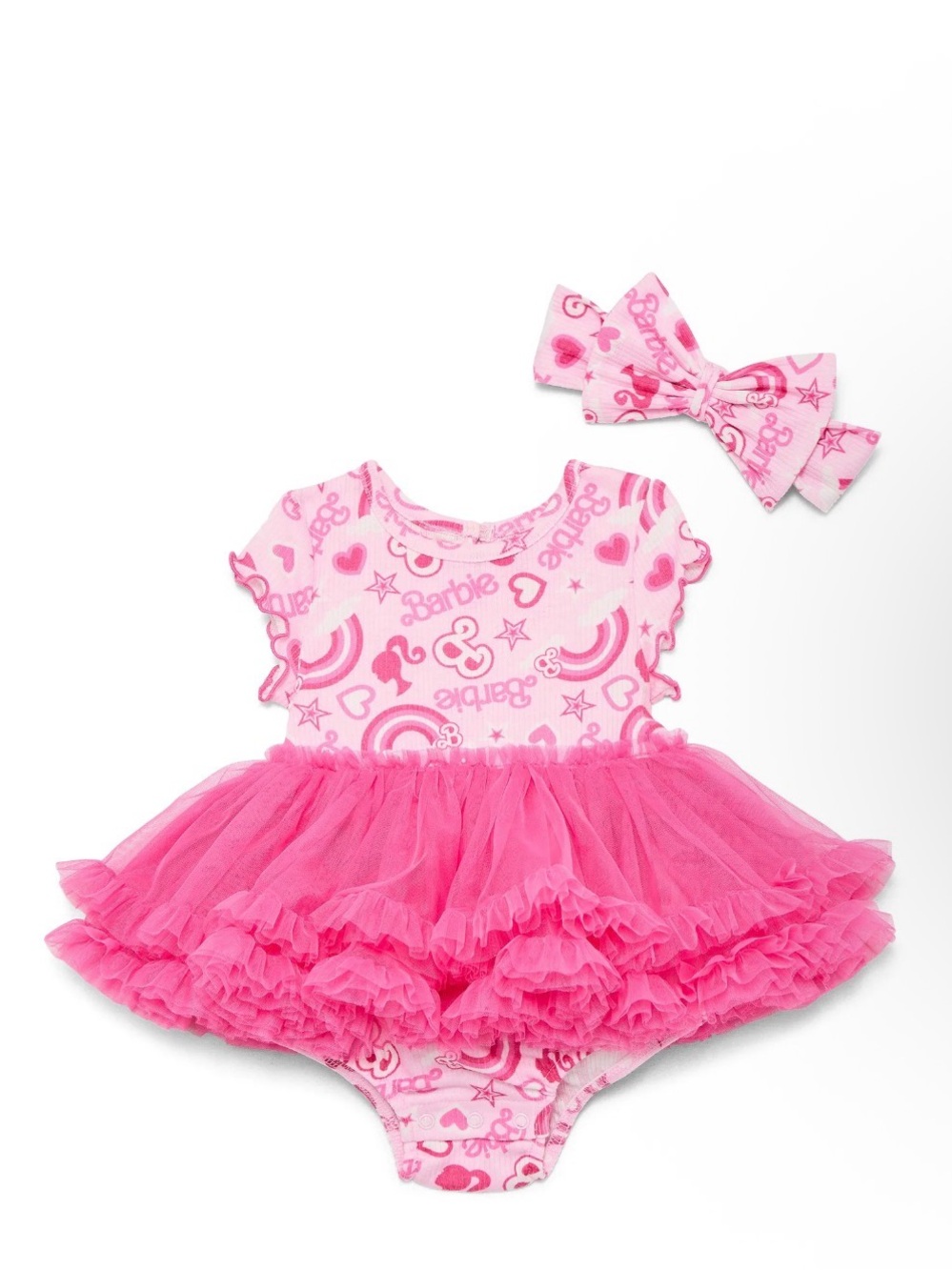 Tutu Bodysuit with Headband Set for Baby Girls from Barbie